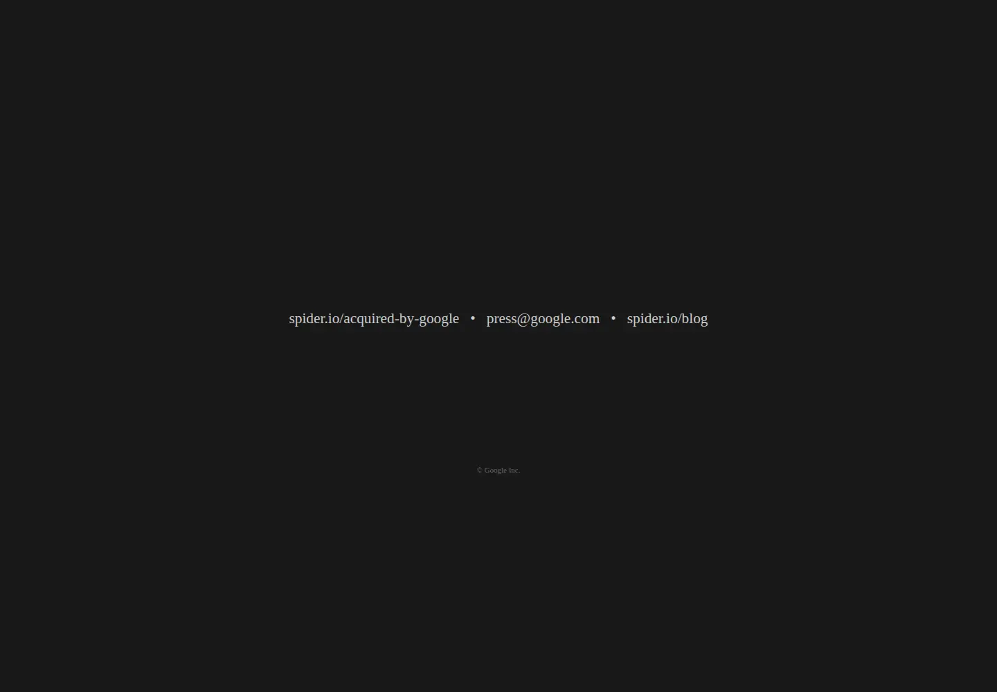 Screenshot of spider.io