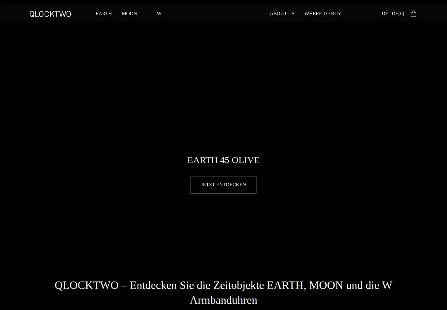 Screenshot of qlocktwo.com