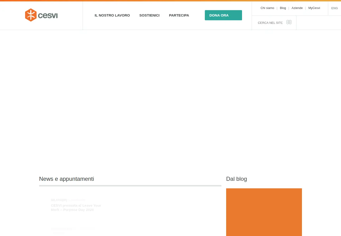 Screenshot of cesvi.org