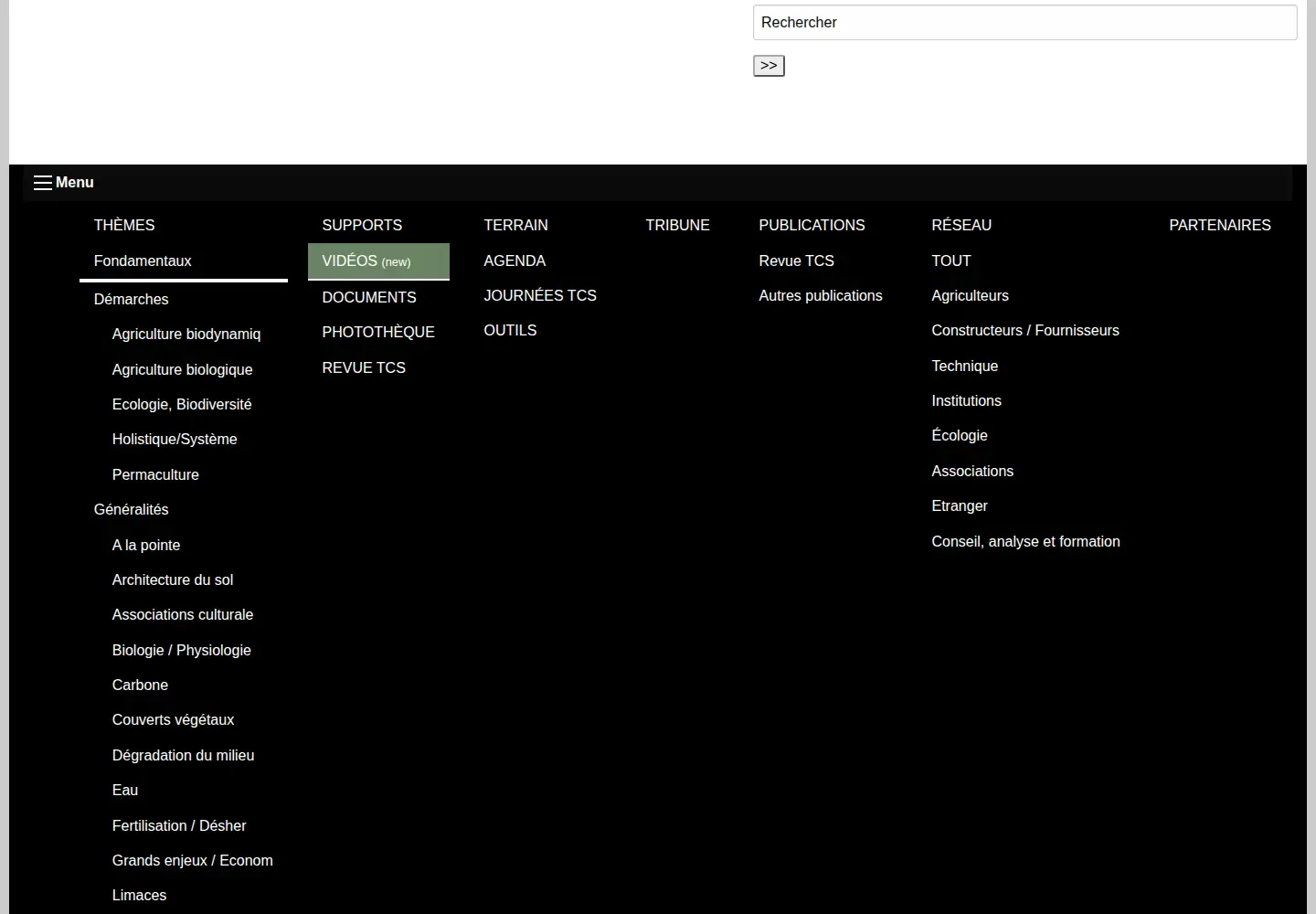 Screenshot of agriculture-de-conservation.com