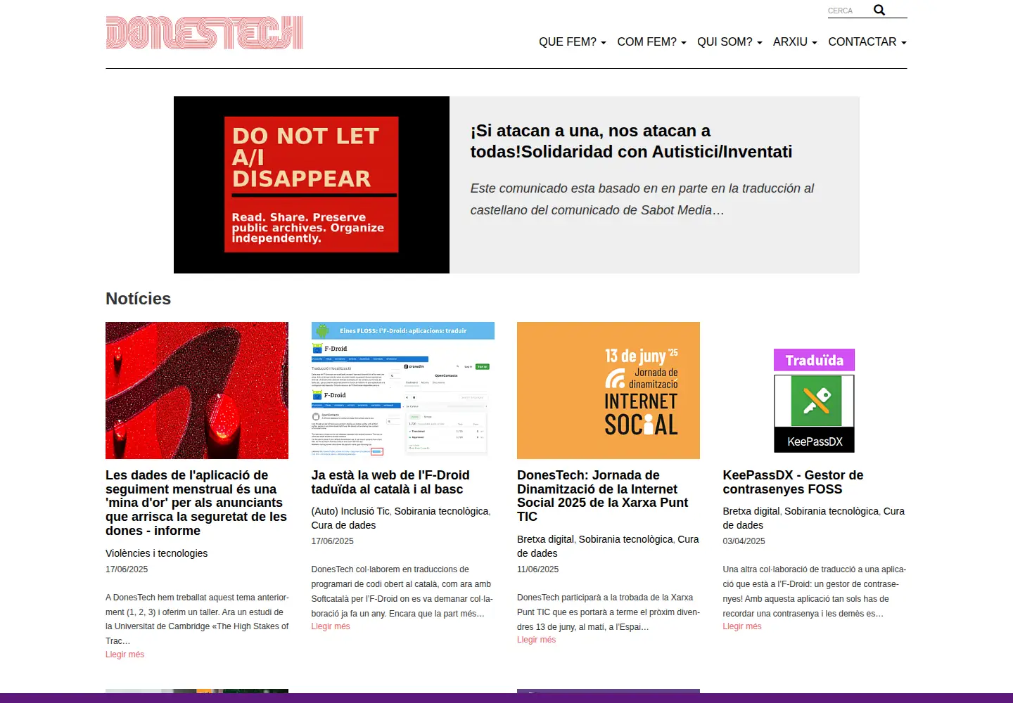 Screenshot of donestech.net