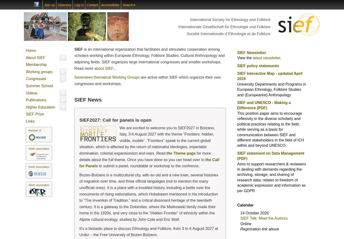 Screenshot of siefhome.org