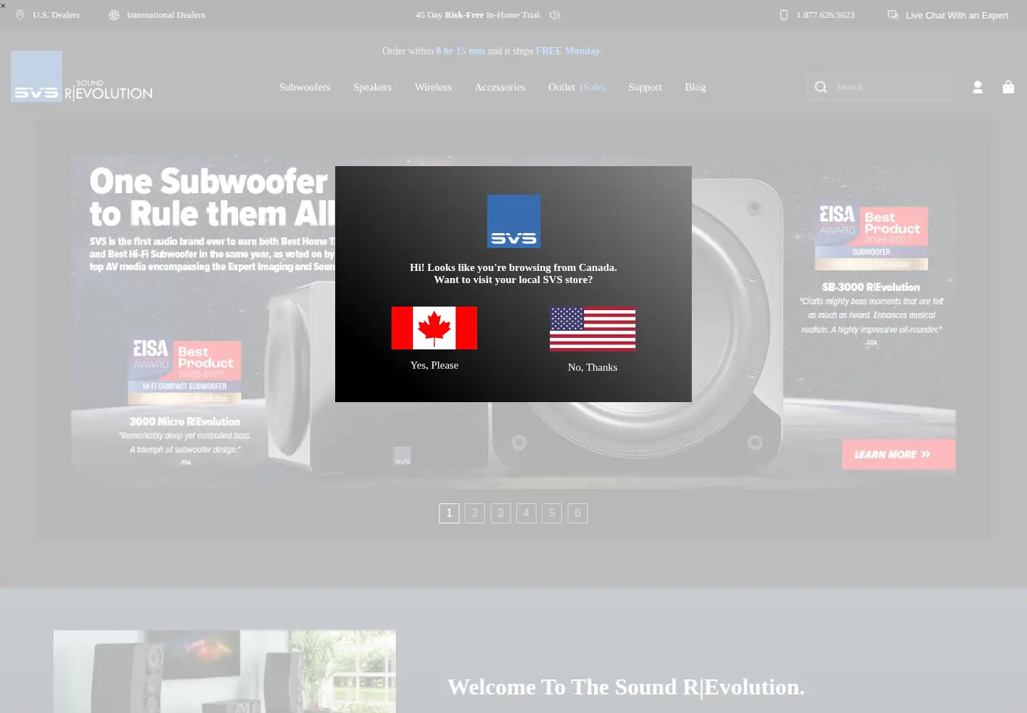 Screenshot of svsound.com