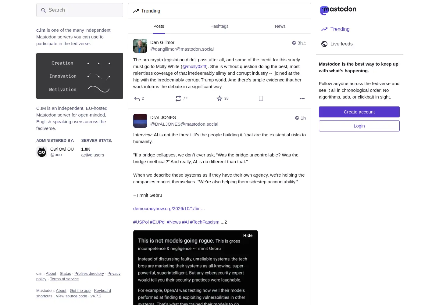 Screenshot of c.im