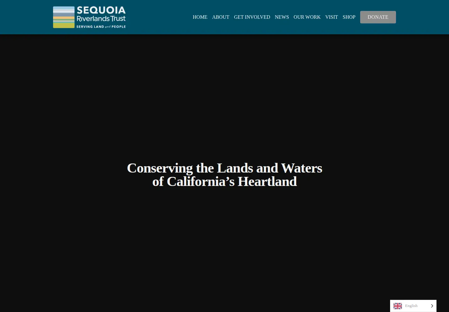 Screenshot of sequoiariverlands.org