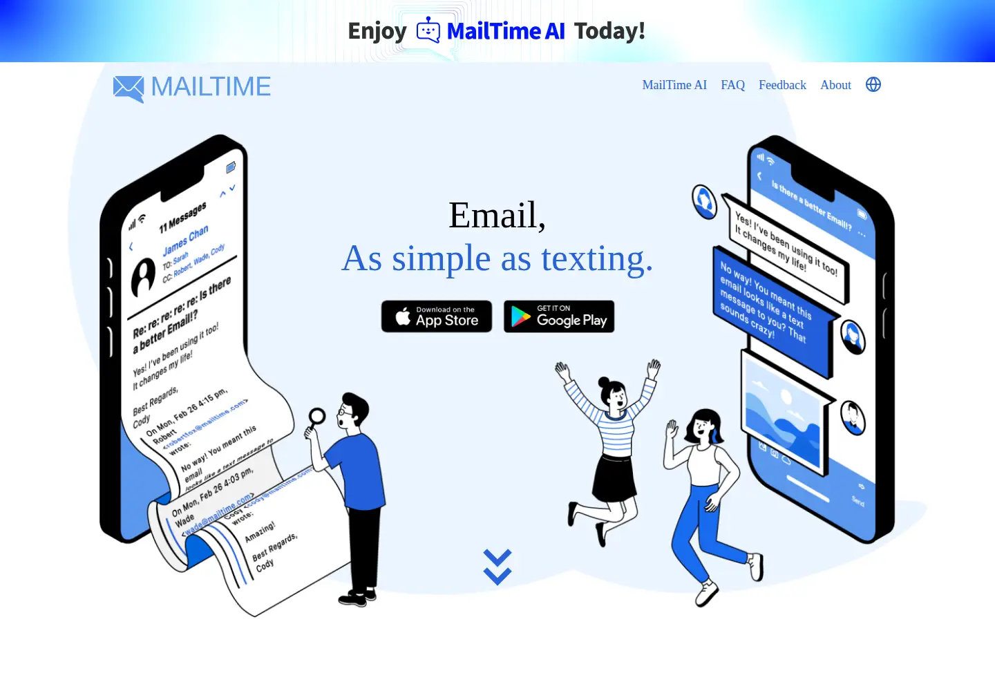 Screenshot of mailtime.com