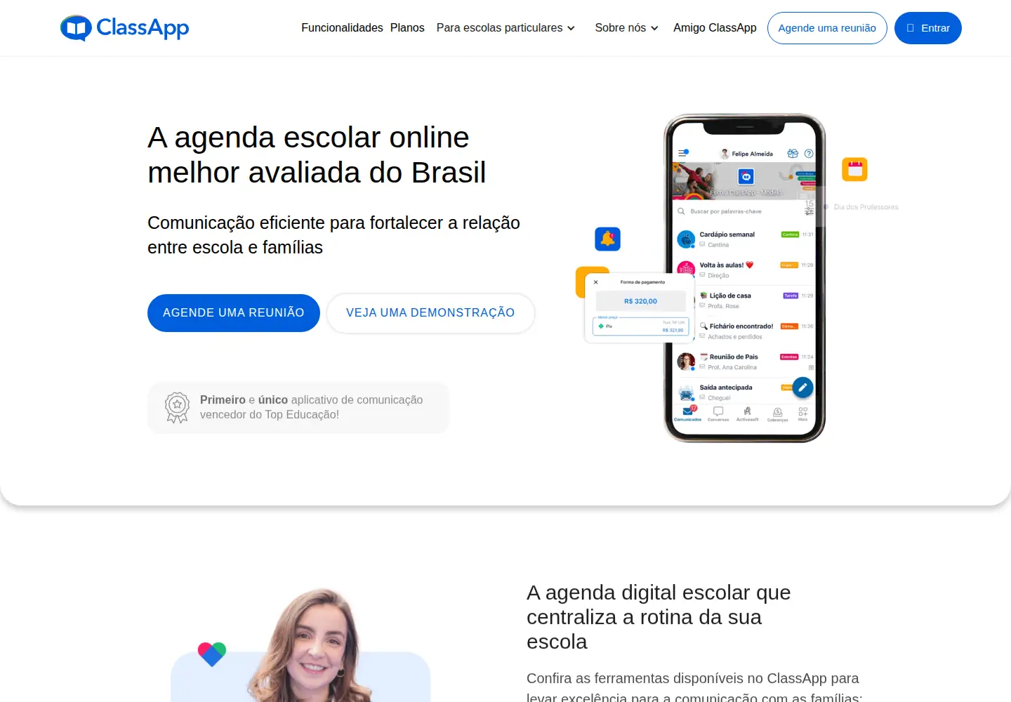 Screenshot of classapp.com.br