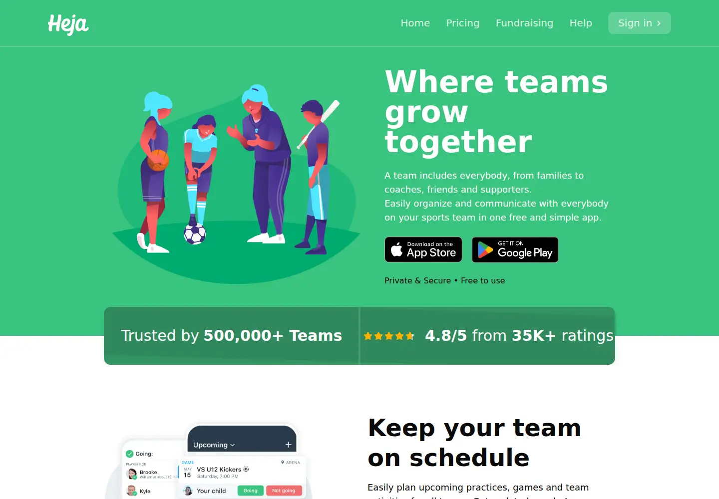 Screenshot of heja.io