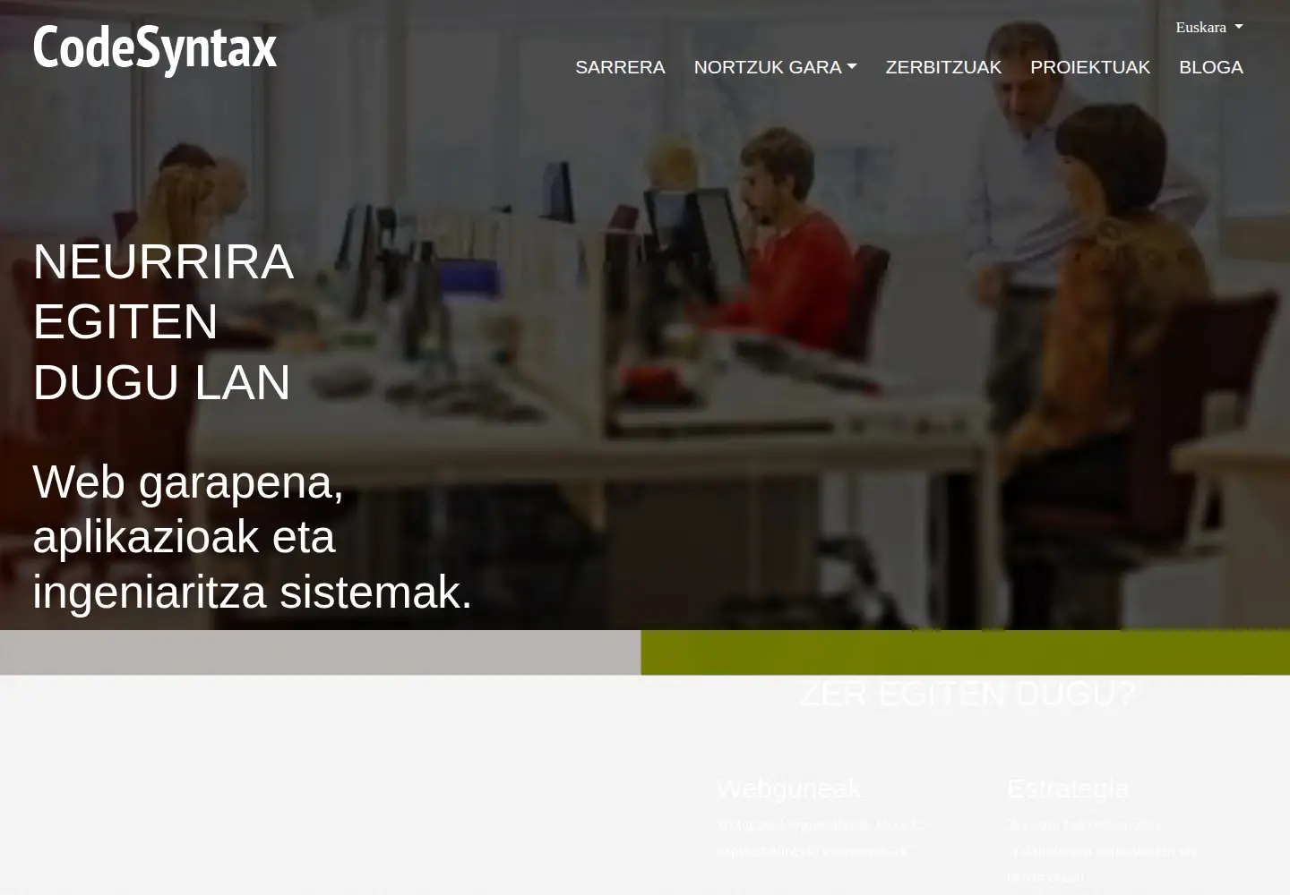 Screenshot of codesyntax.com