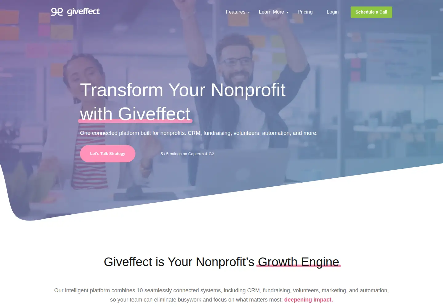 Screenshot of giveffect.com
