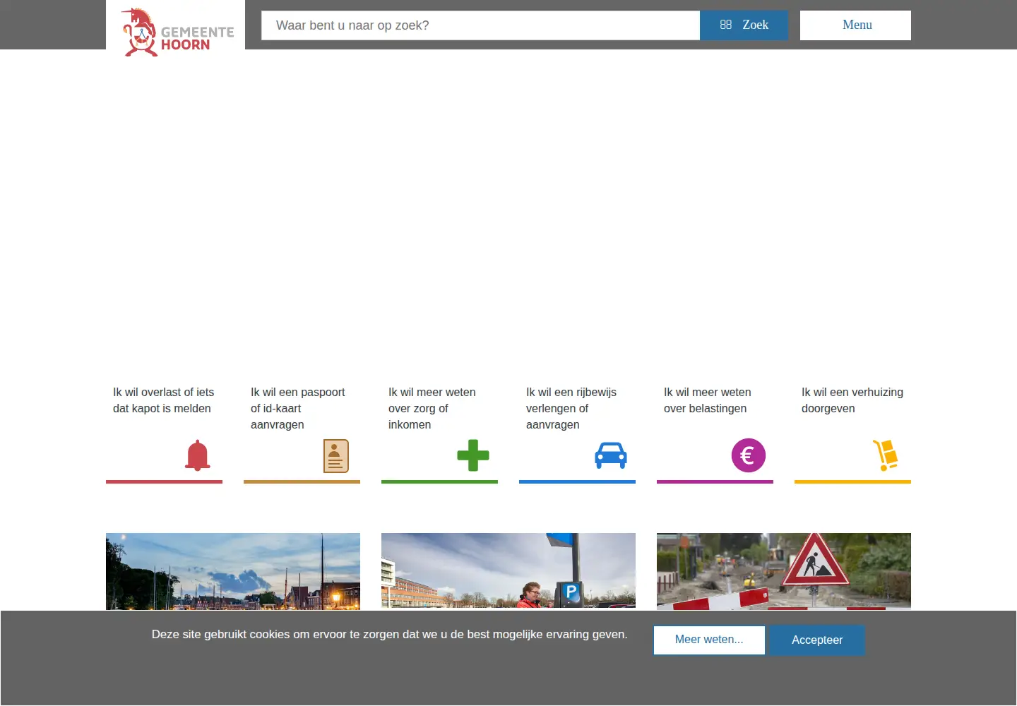 Screenshot of hoorn.nl