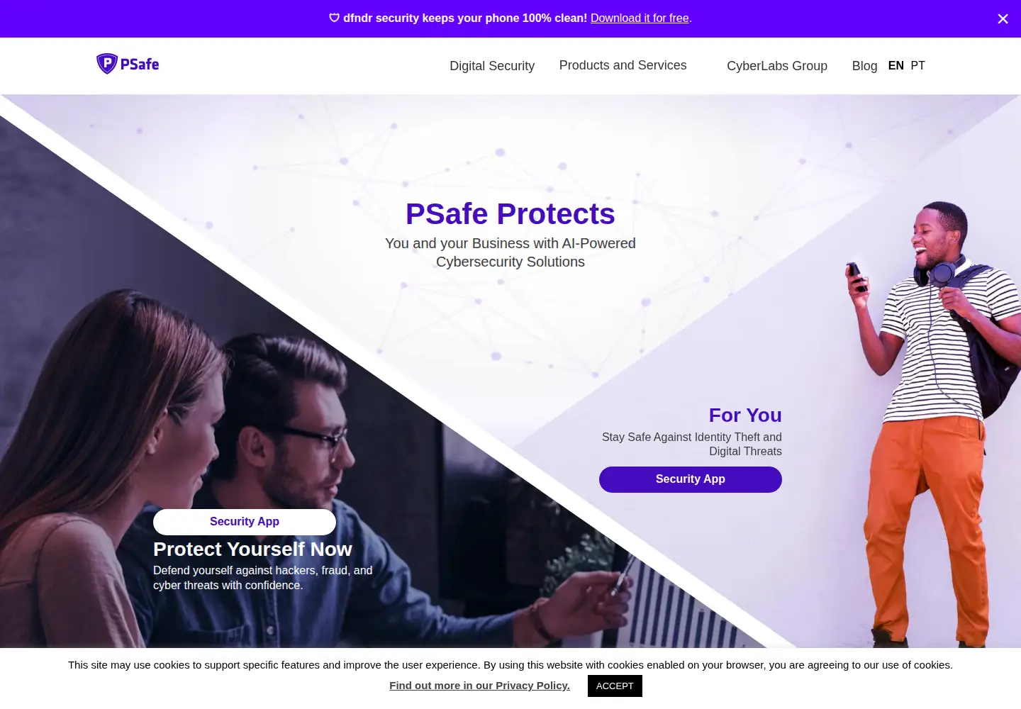 Screenshot of psafe.com