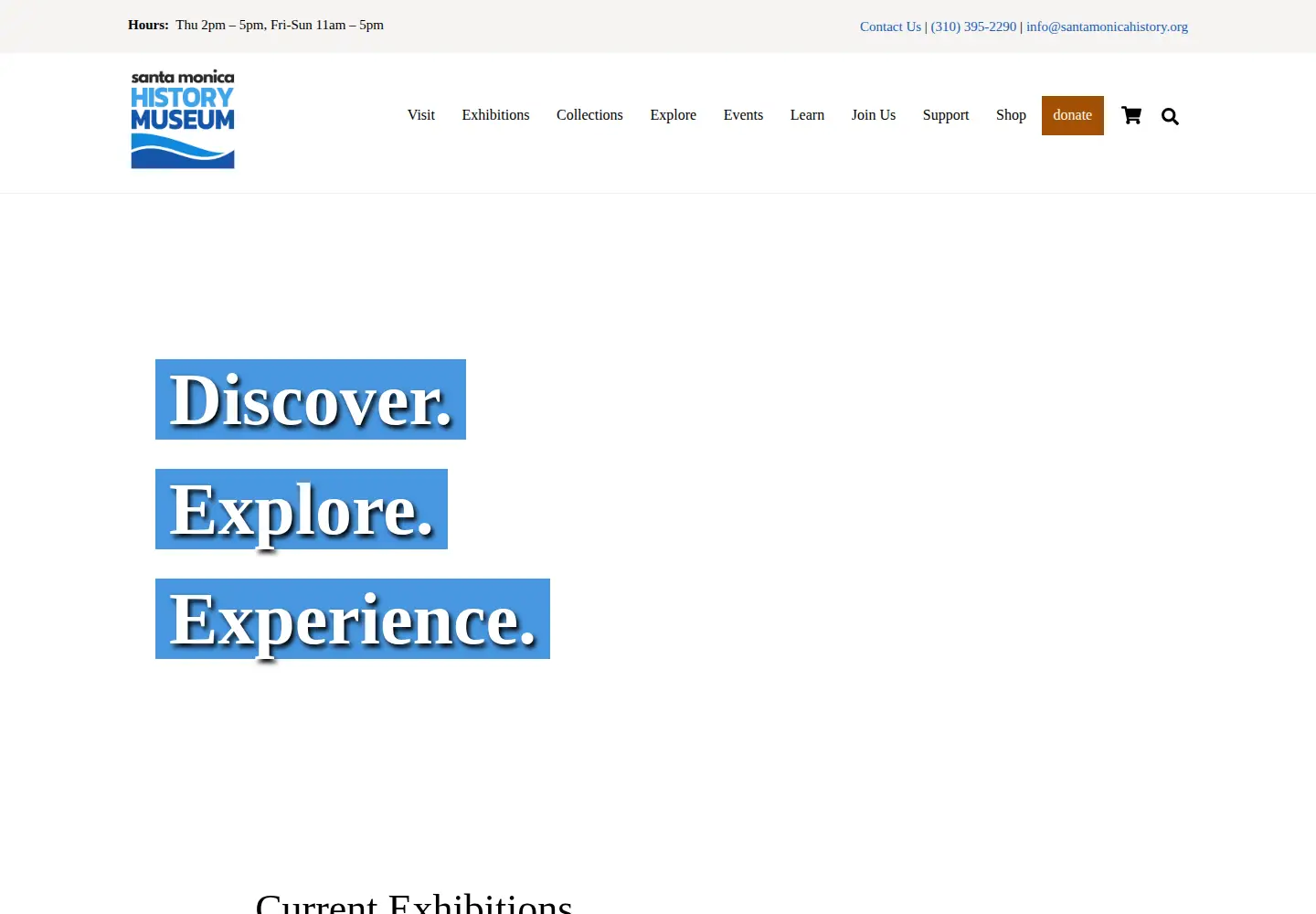 Screenshot of santamonicahistory.org