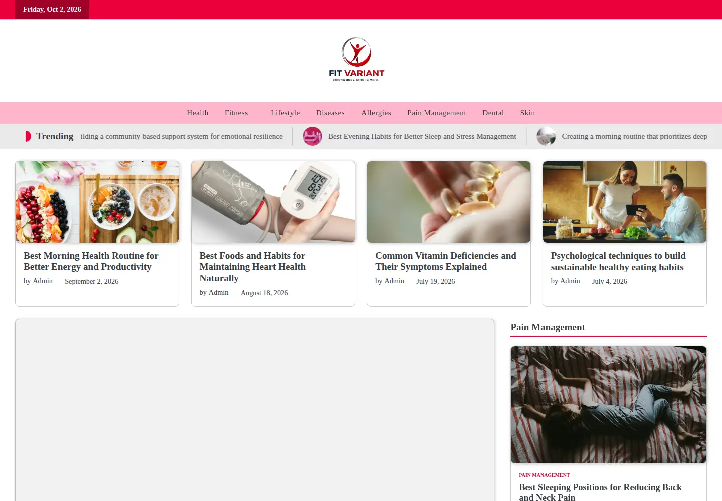 Screenshot of fitvariant.com