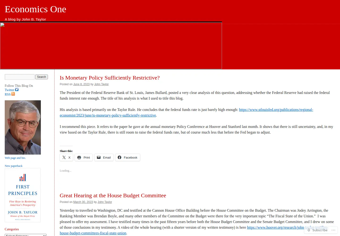 Screenshot of economicsone.com