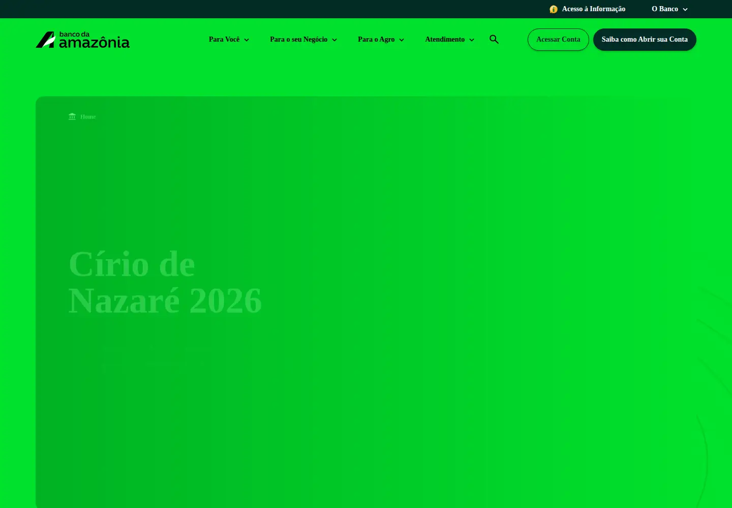 Screenshot of bancoamazonia.com.br