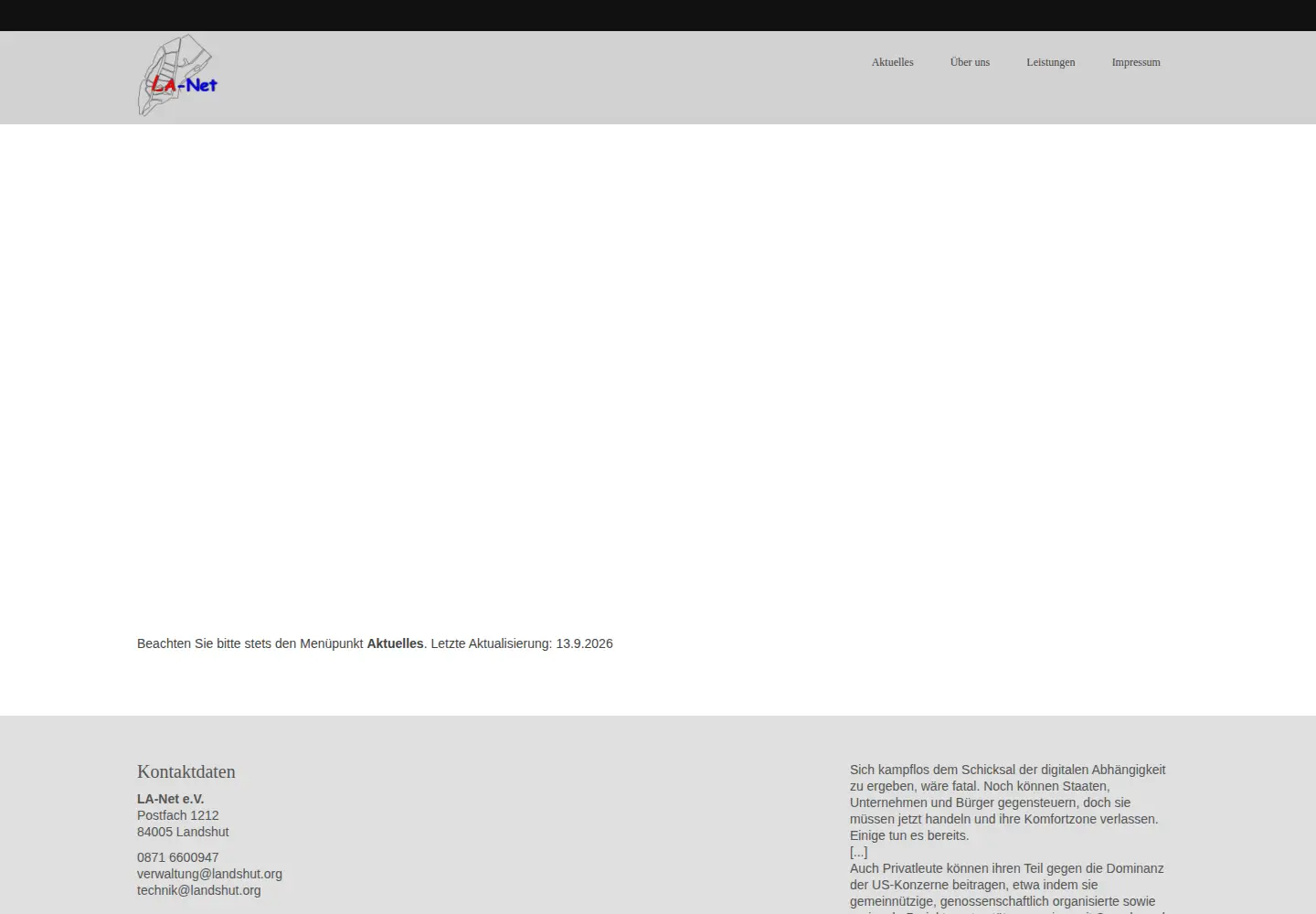 Screenshot of landshut.org