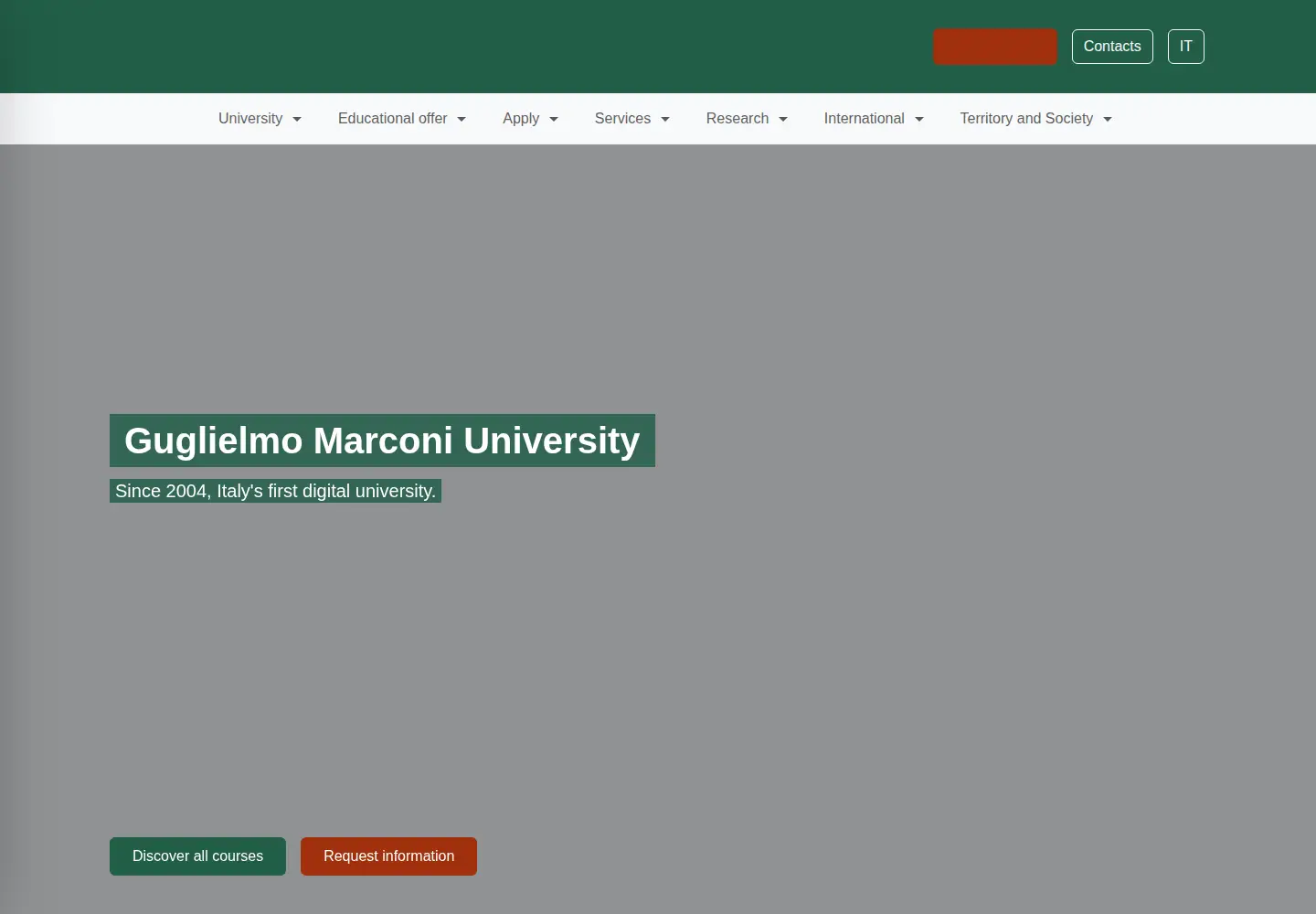 Screenshot of unimarconi.it