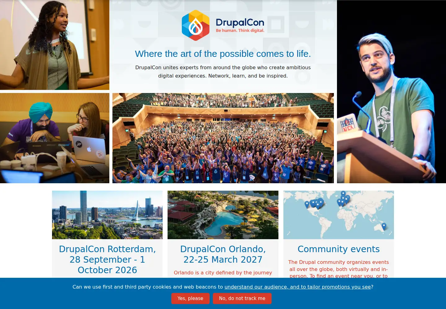 Screenshot of drupalcon.org