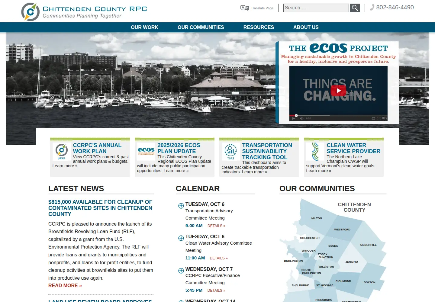 Screenshot of ccrpcvt.org