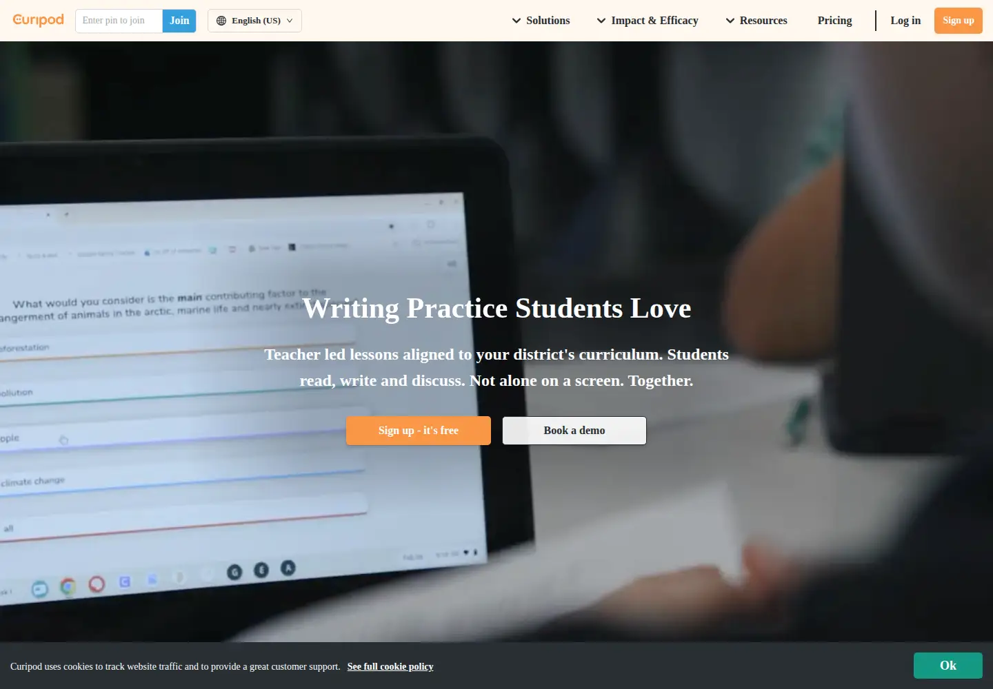 Screenshot of curipod.com