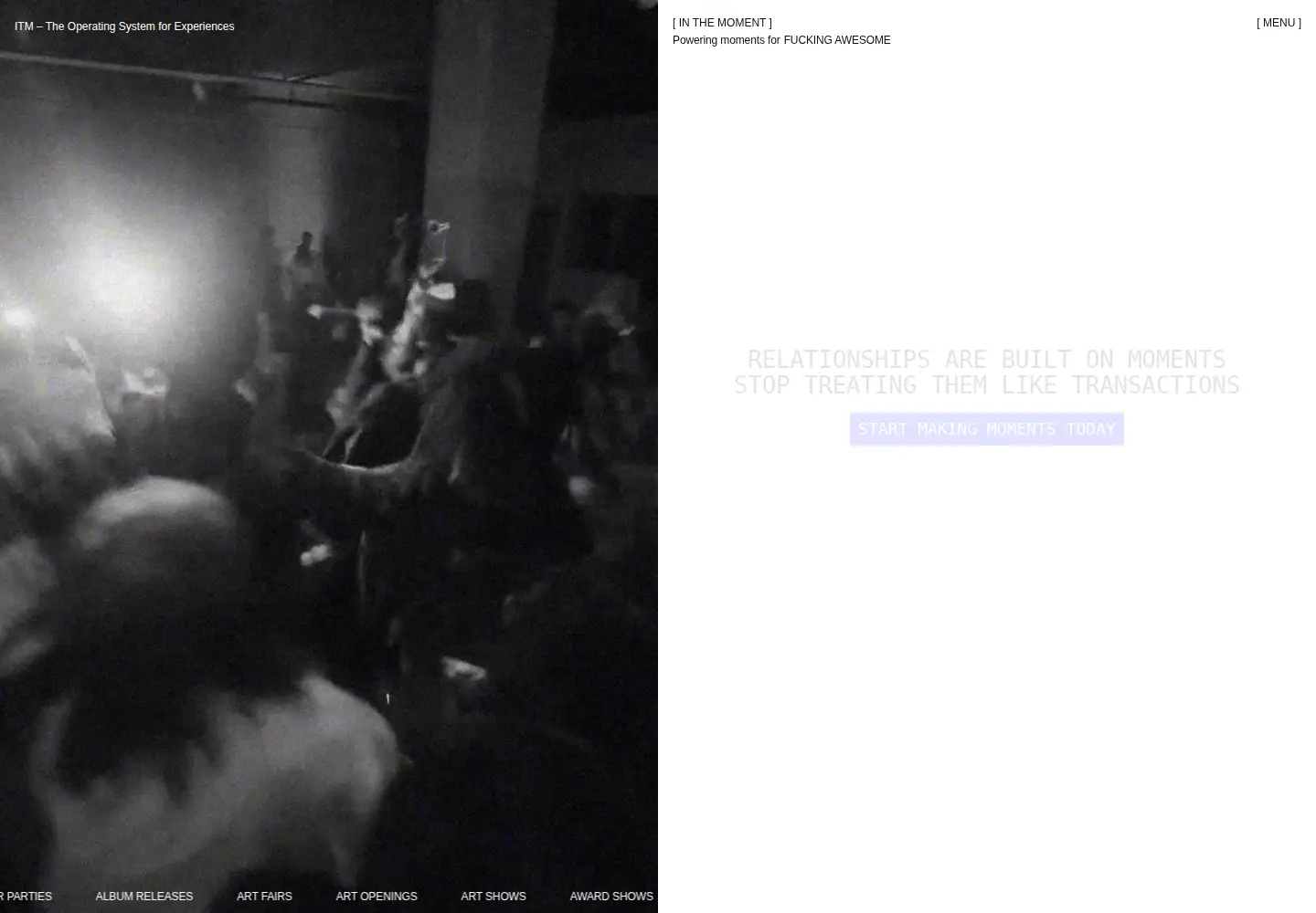 Screenshot of itm.studio