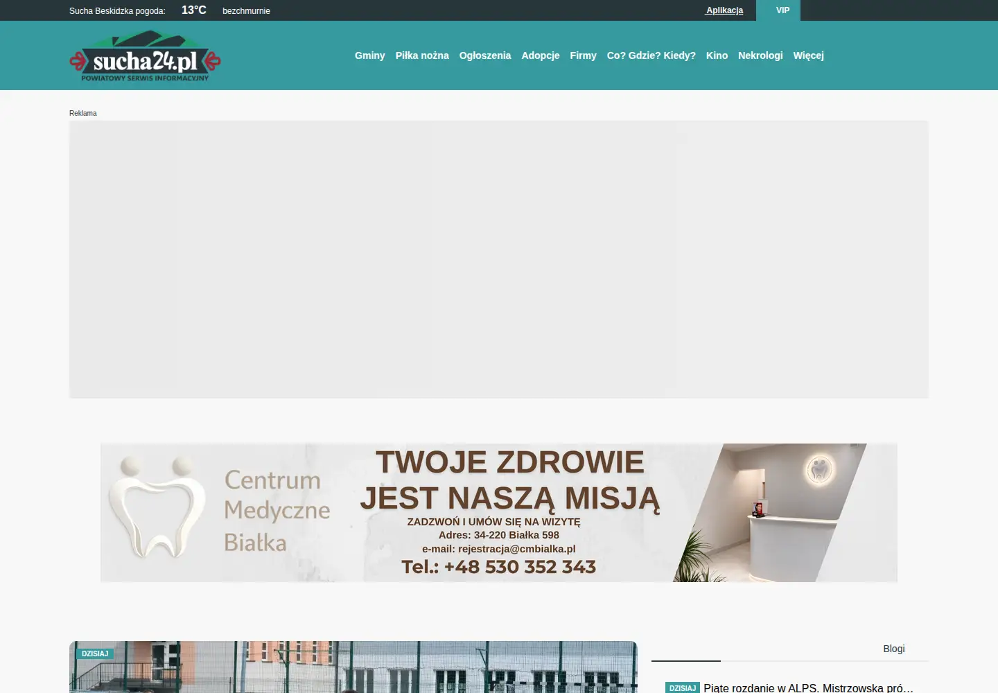 Screenshot of sucha24.pl