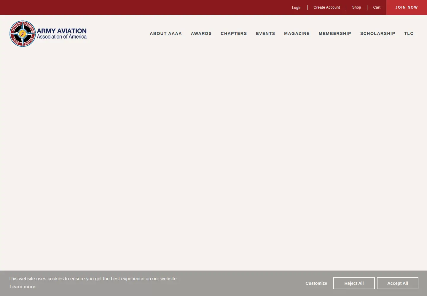 Captured homepage of quad-a.org in the current scan