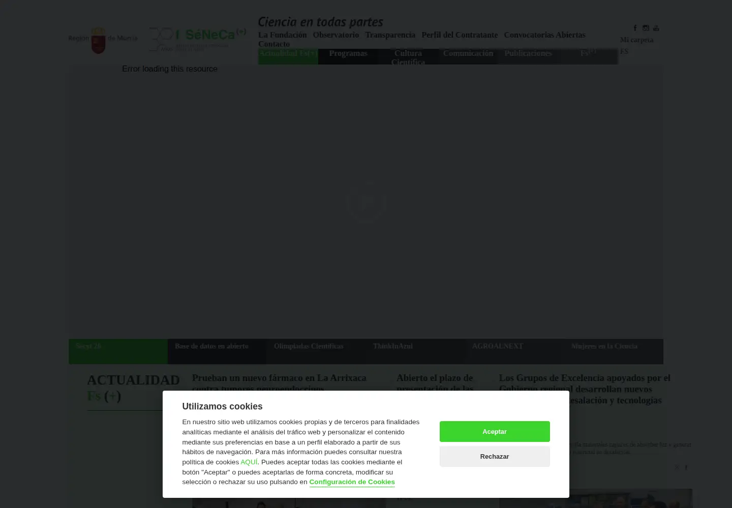 Screenshot of fseneca.es