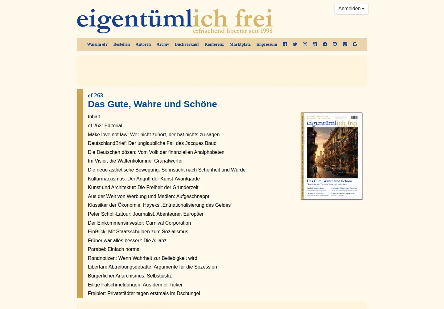 Screenshot of ef-magazin.de