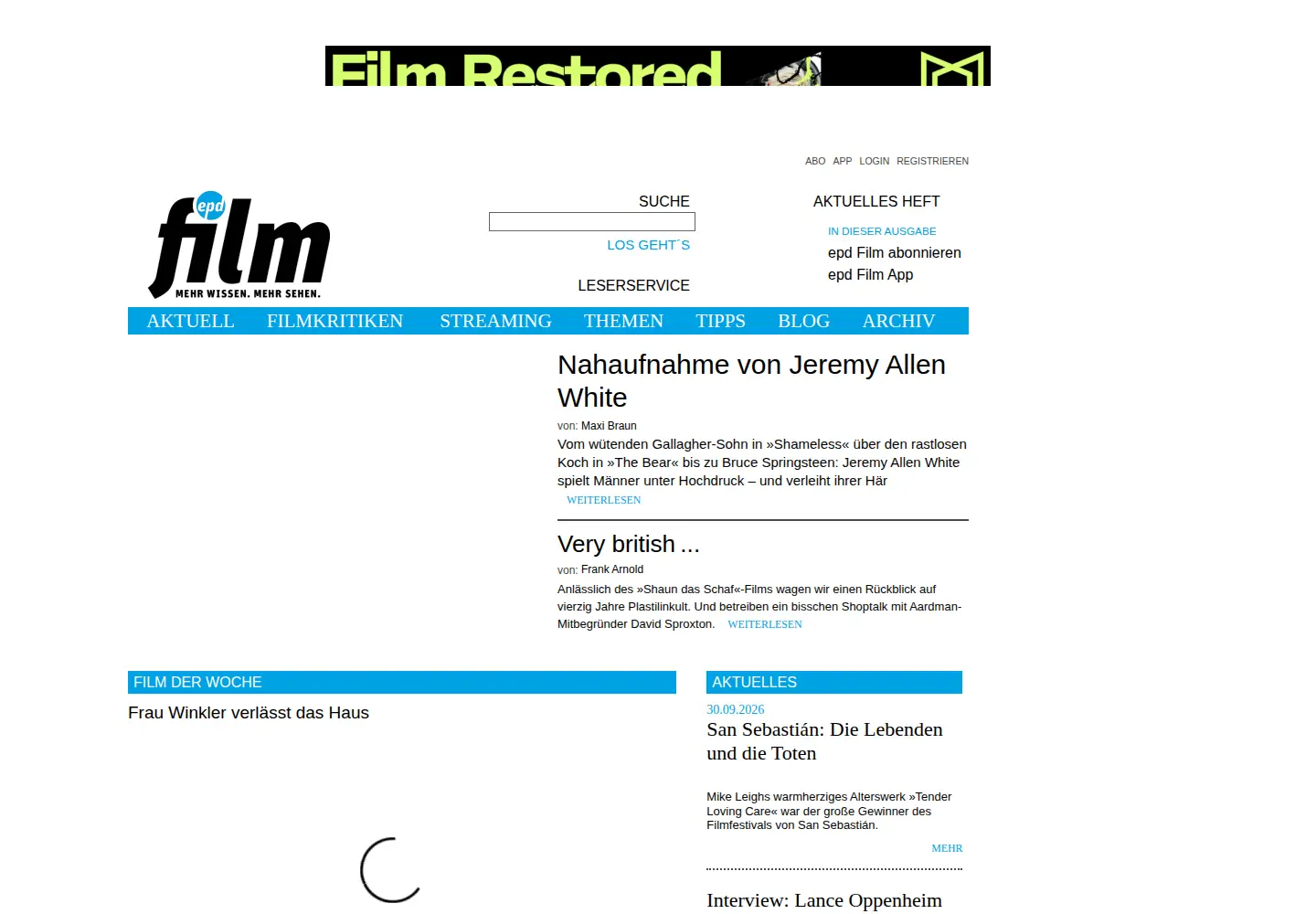 Screenshot of epd-film.de