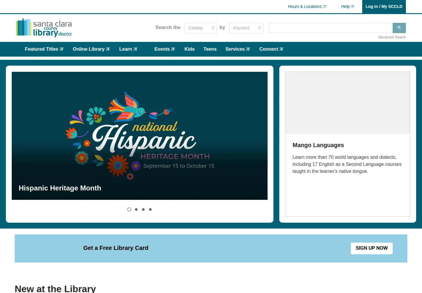 Screenshot of sccld.org