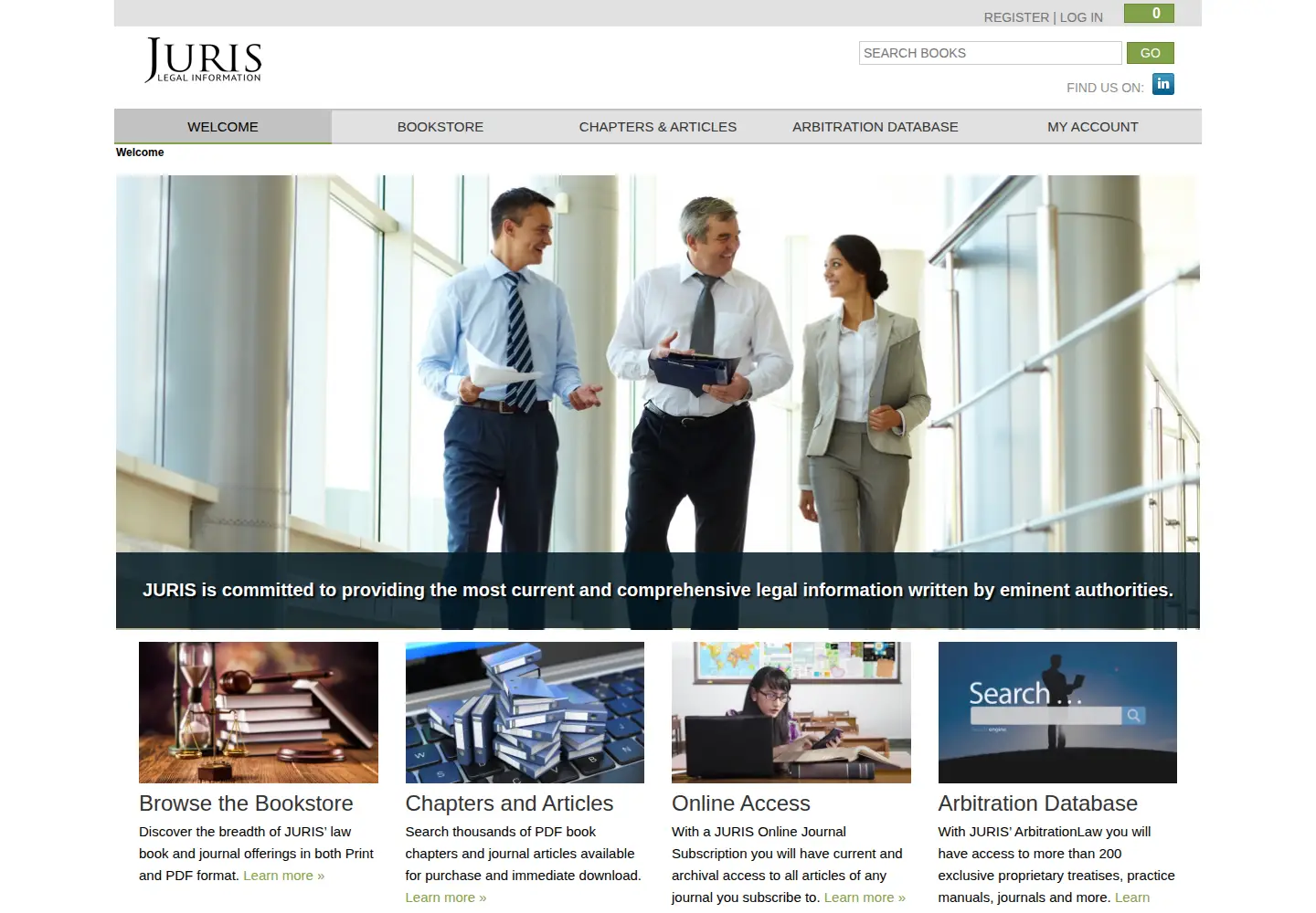 Screenshot of jurispub.com