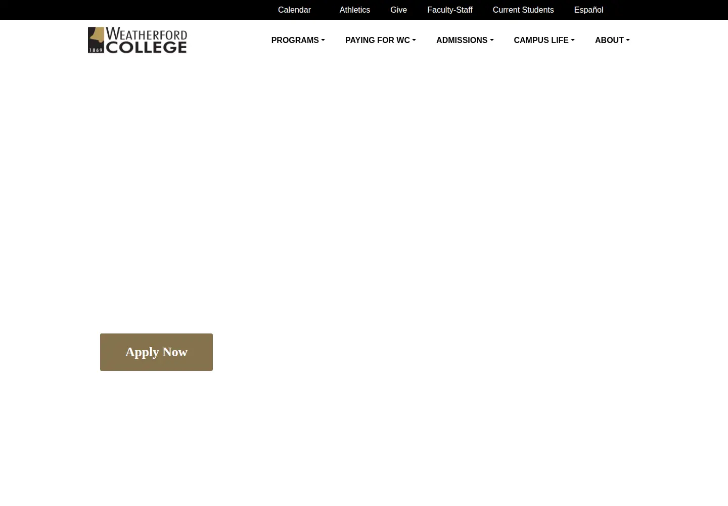 Screenshot of wc.edu