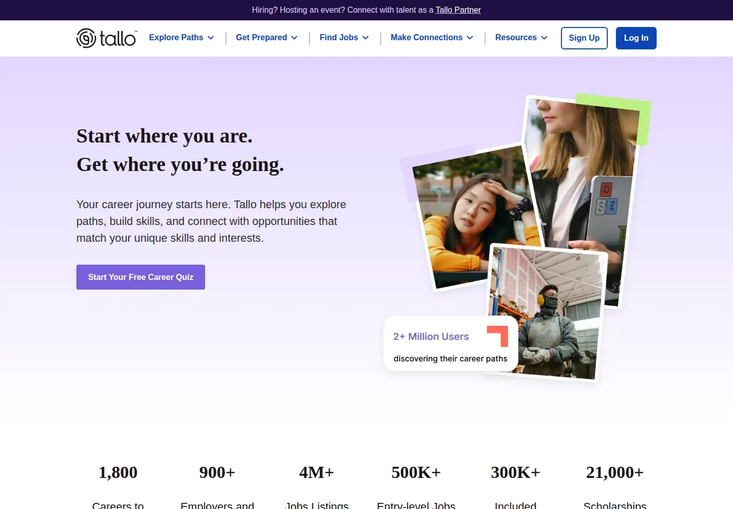 Screenshot of tallo.com