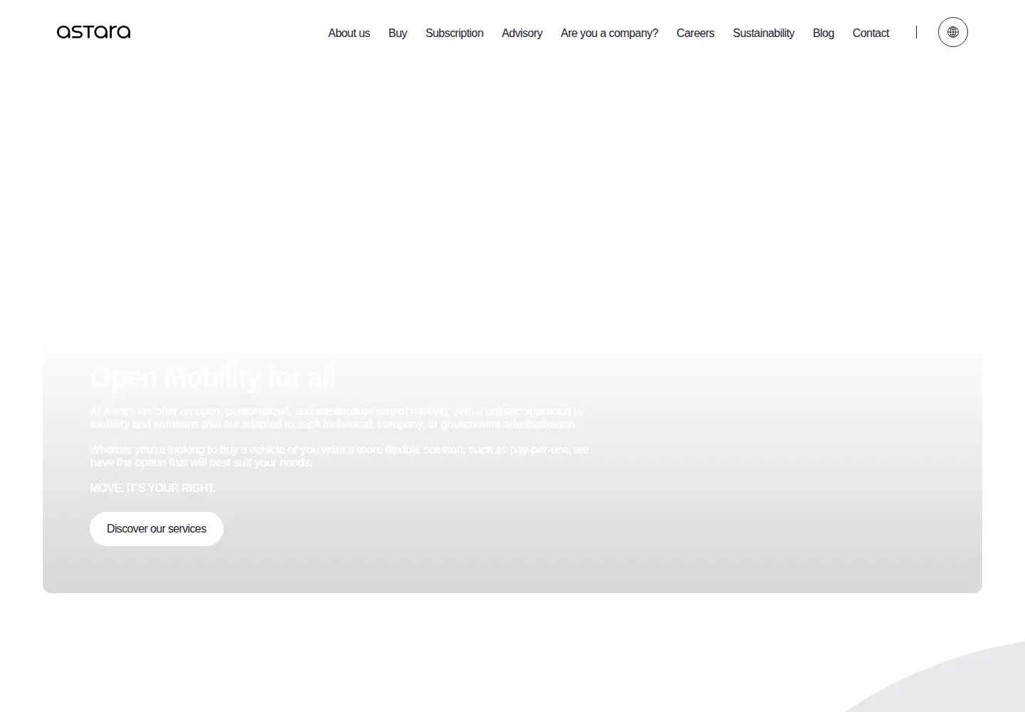 Screenshot of astara.com