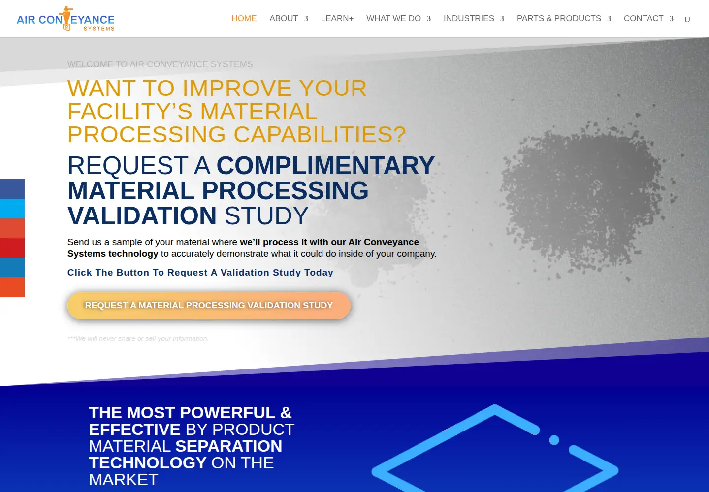 Screenshot of airconveyance.com