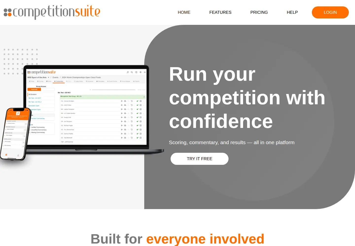 Screenshot of competitionsuite.com