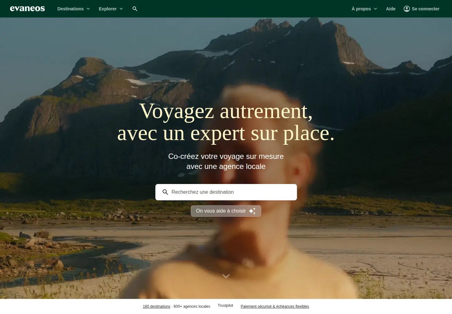 Screenshot of evaneos.fr