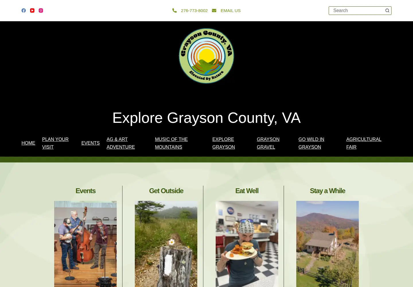 Screenshot of graysoncountyva.com