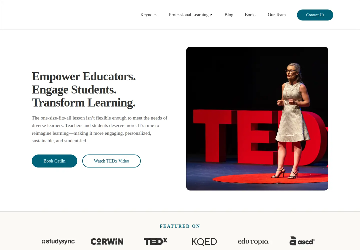 Screenshot of catlintucker.com