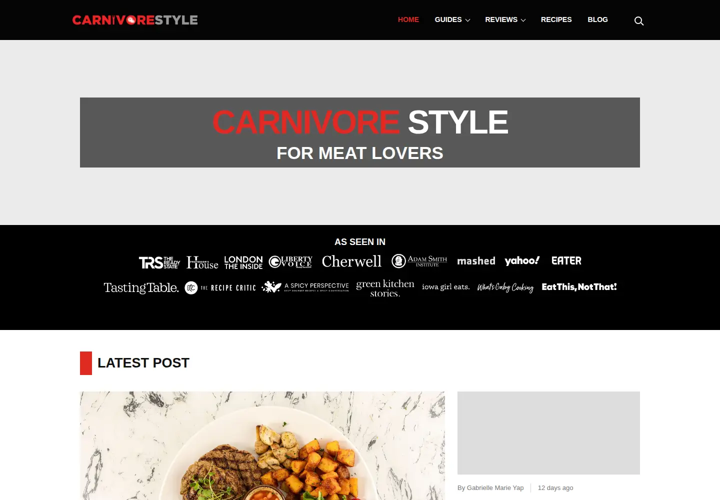Screenshot of carnivorestyle.com