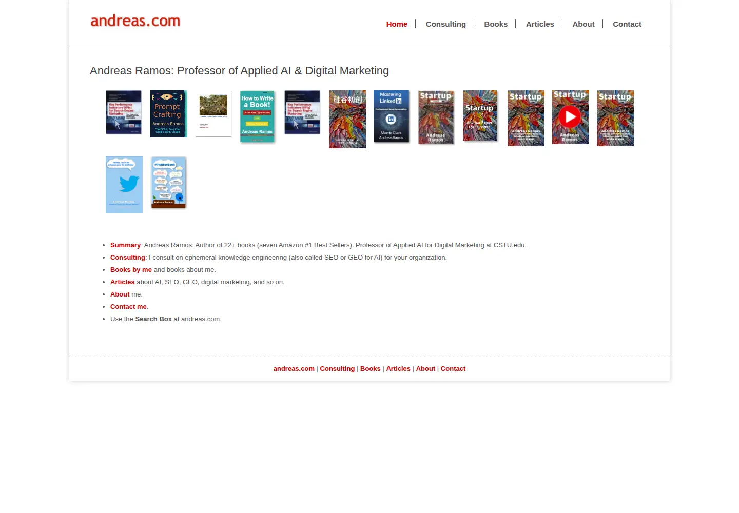 Screenshot of andreas.com