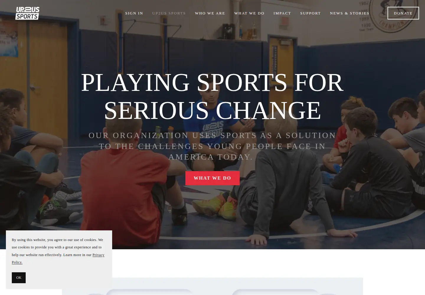 Screenshot of up2us.org