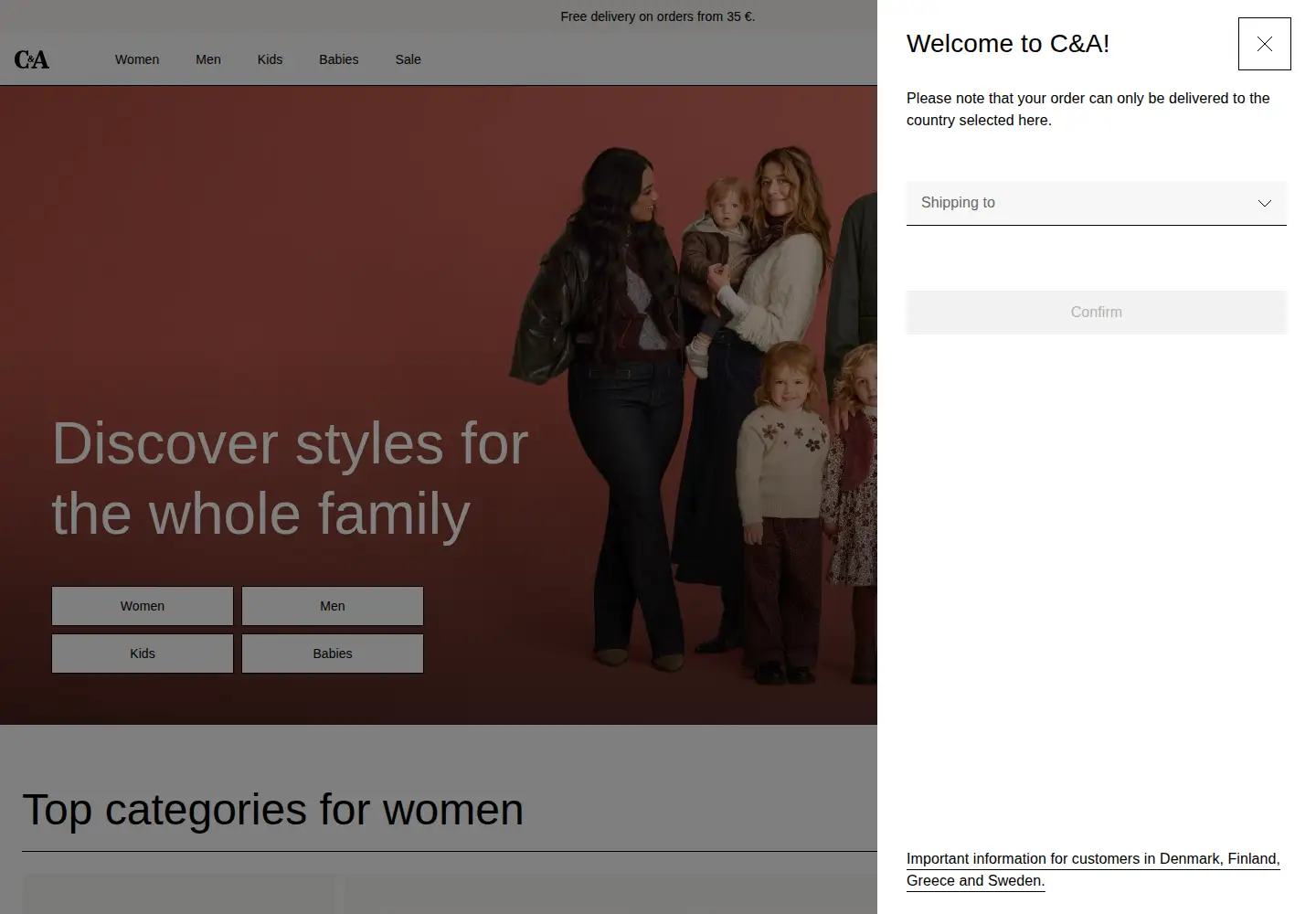 Screenshot of c-a.com