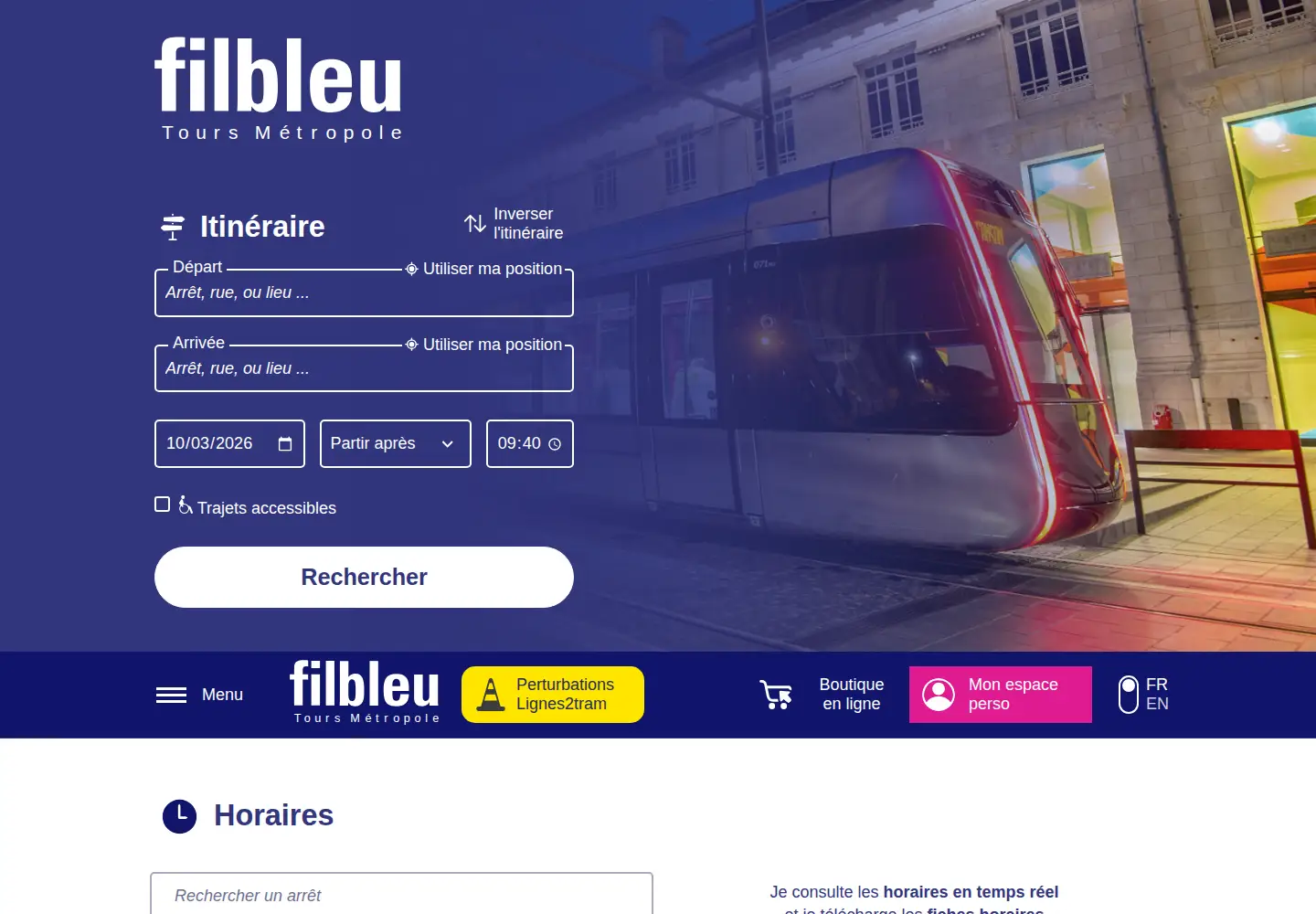 Screenshot of filbleu.fr