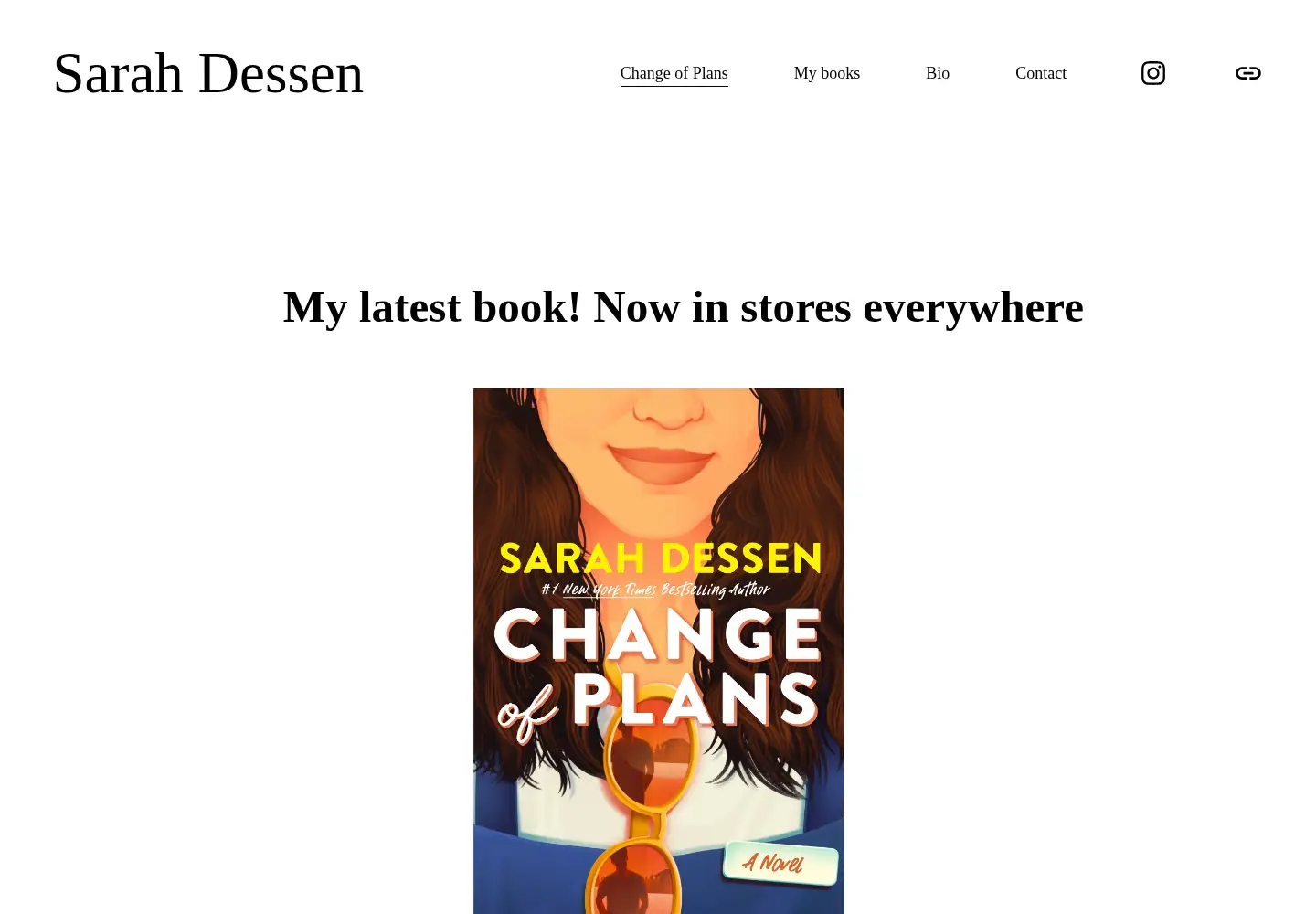Screenshot of sarahdessen.com