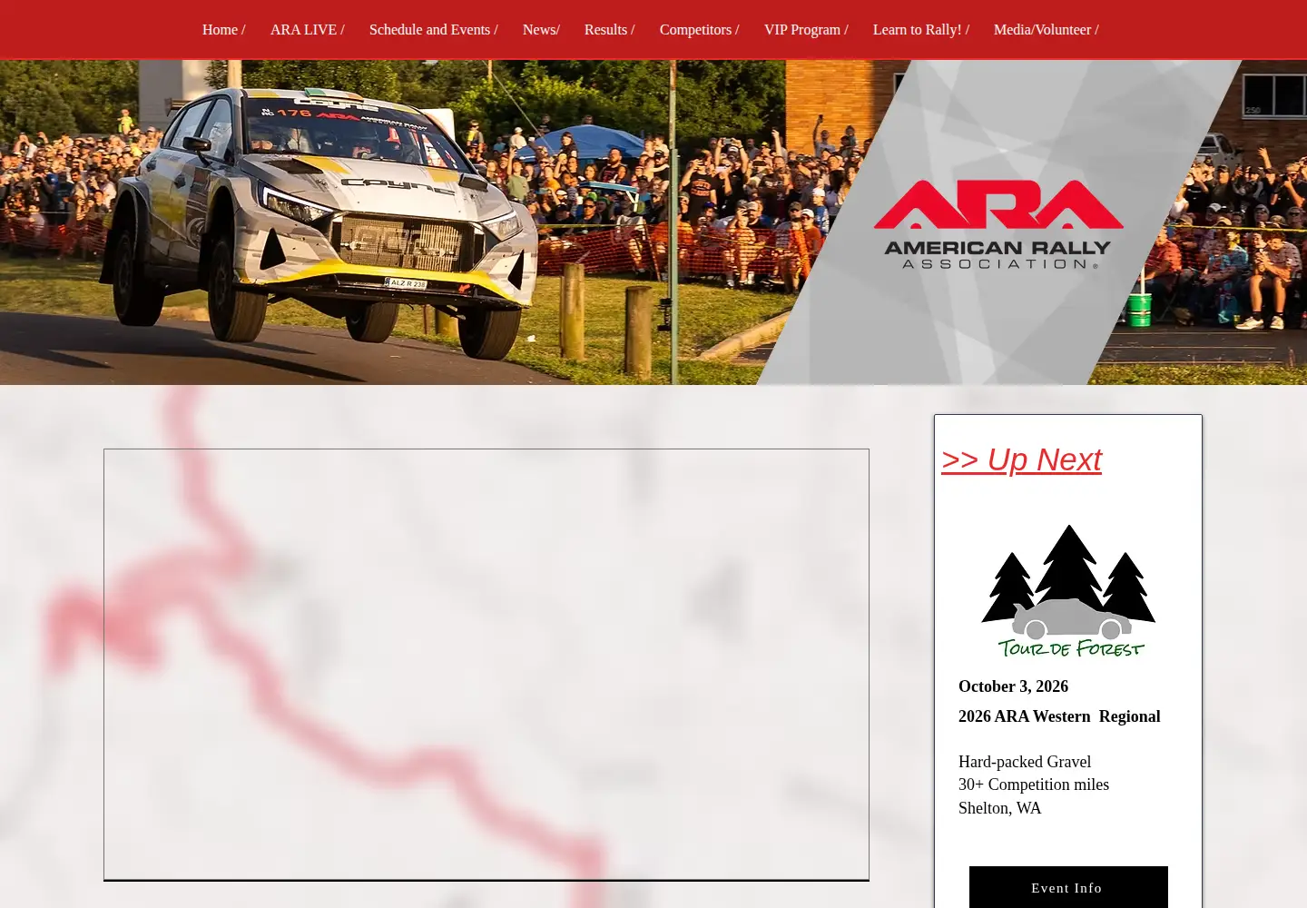 Screenshot of americanrallyassociation.org