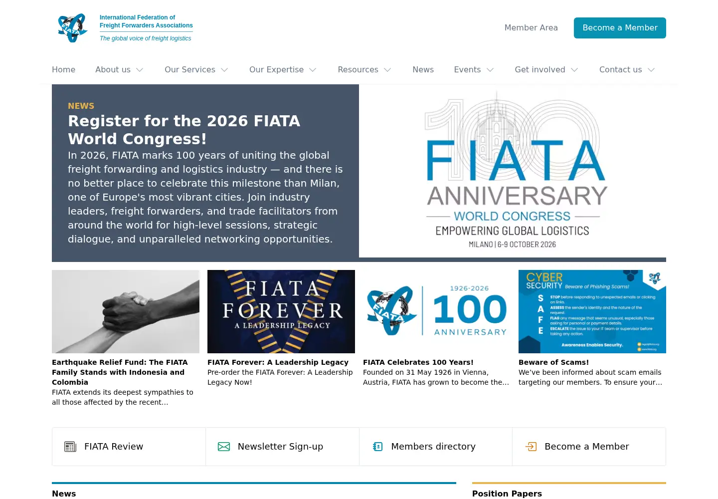 Screenshot of fiata.org