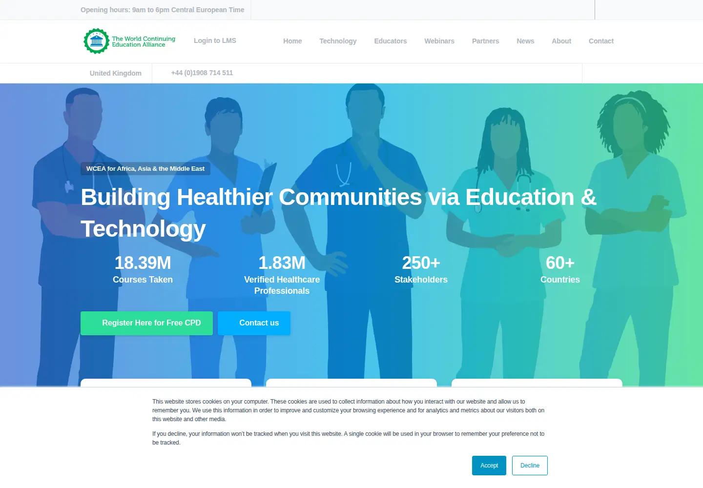 Screenshot of wcea.education